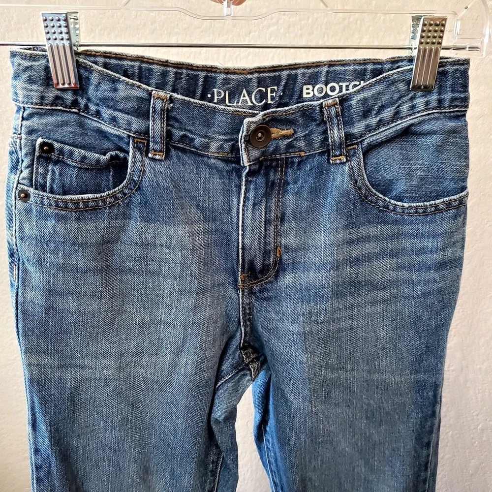 The Children's Place ◇ Boys Bootcut Denim Jeans W/Adjustable Waist ◇ Size‎ 10